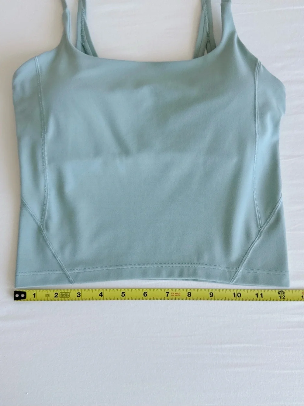 lululemon Strappy Nulu Shelf Tank Silver Blue SVBL Size 2